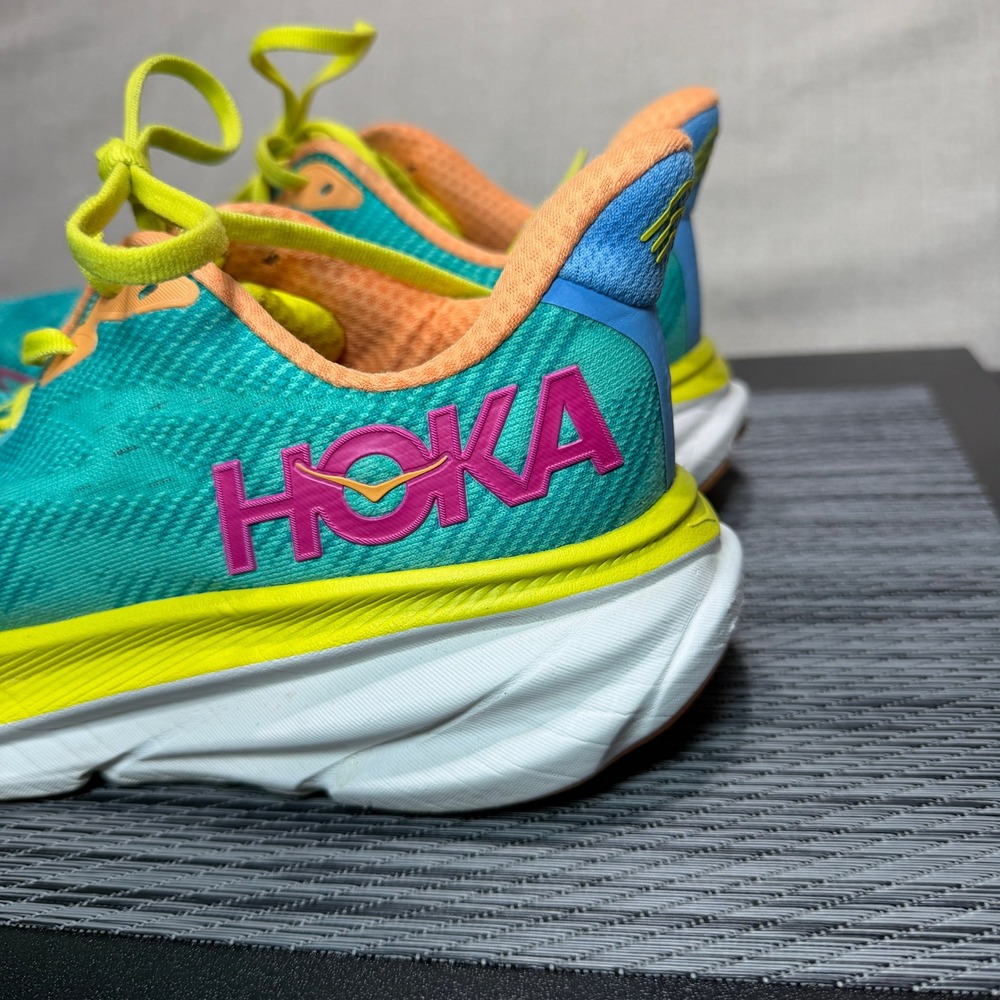Hoka One Clifton 9 Running Shoes - Womens 8 - Cerise Primrose 1127896 CEPR - Picture 2 of 15